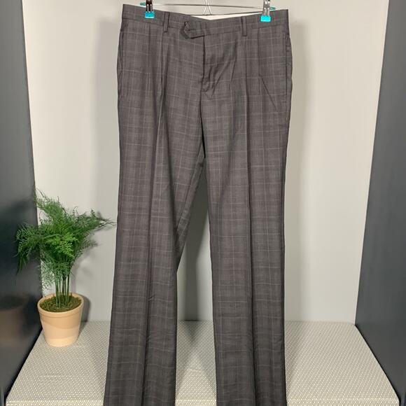 Jos. A. Bank Charcoal Plaid Men's Suit - Picture 7 of 12